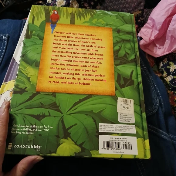 Set of 2 books - Bible Stories and 5 Little Monkeys Story Books - Picture 3 of 5